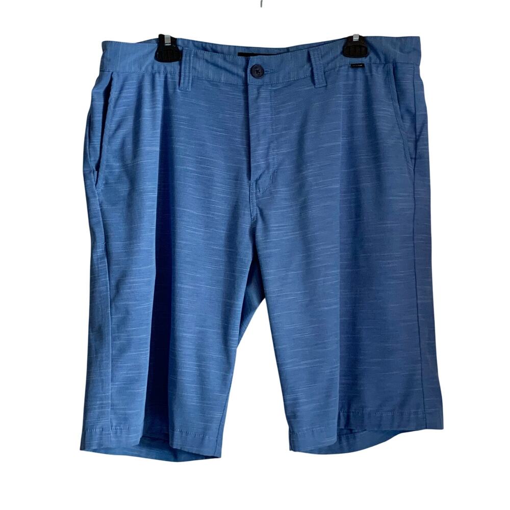 Travis Mathew Men's 36 Stretch Golf Performance Nylon Blend Shorts Blue